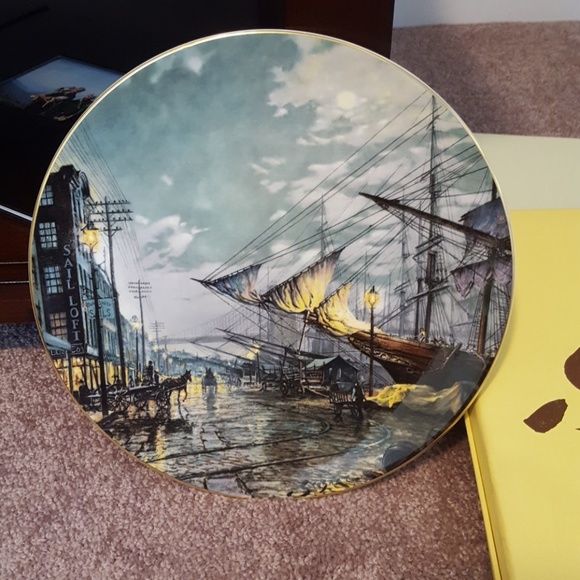 Other - Ceramic "Sailing with the tide" Plate